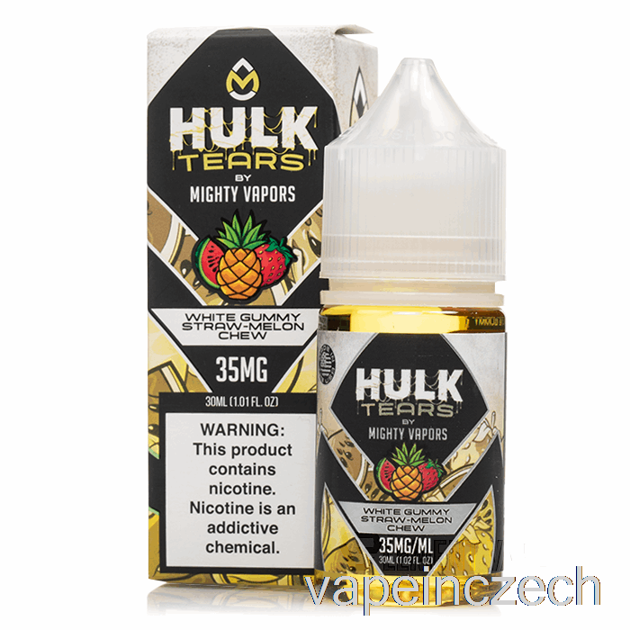 Bílý Gumový Slámový Meloun žvýkací - Hulk Slzy Soli - 30 Ml 50mg Vape Pero